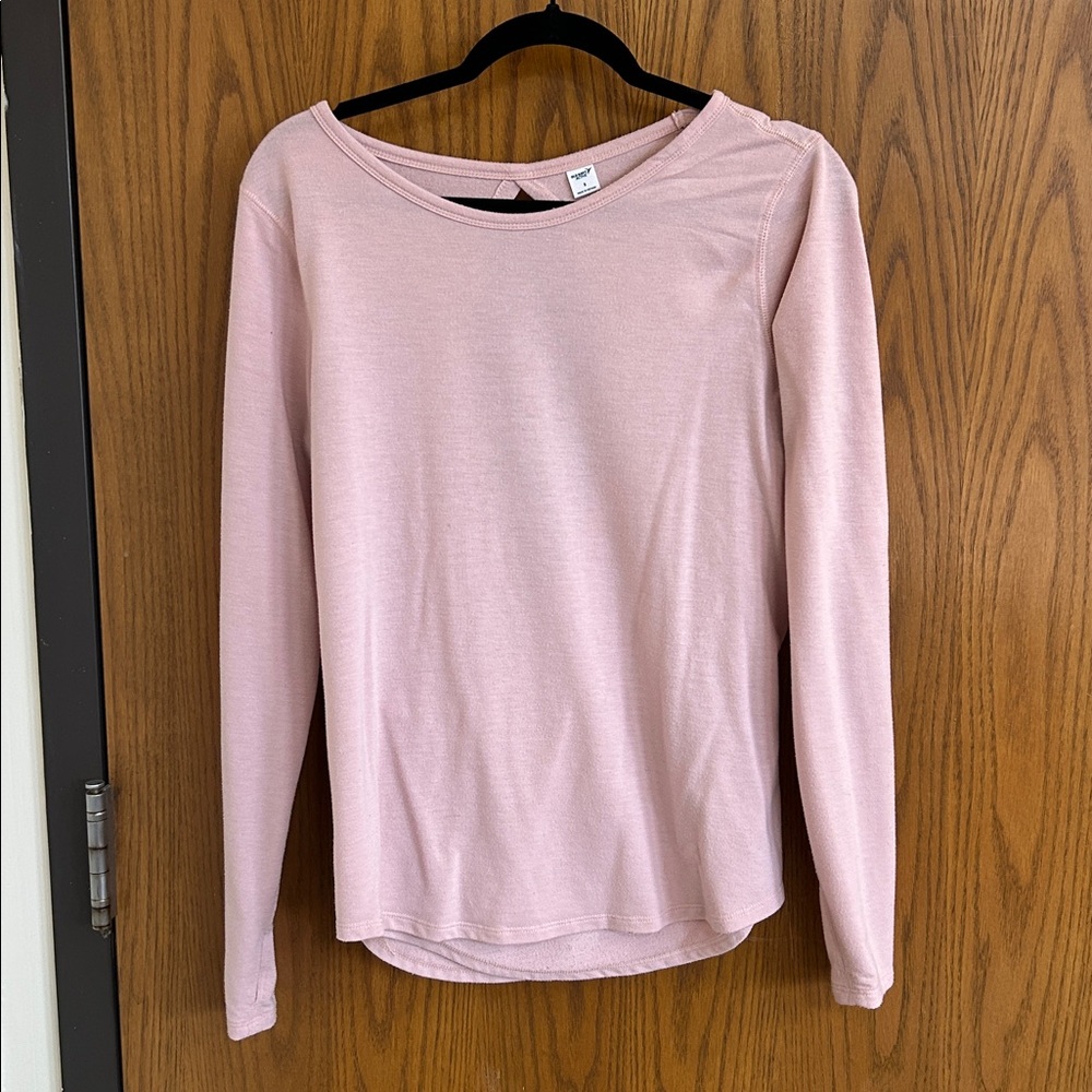 Women's Pink Long Sleeve Top